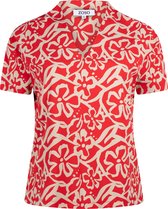 Zoso Blouse Cleo Printed Travel Blouse 241 0019/0007 Red/sand Dames Maat - L