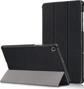 Housse de tablette adaptée à Lenovo Tab M10 Plus / FHD Plus | Bibliothèque avec support | Housse de protection en similicuir | Triple pli | Noir