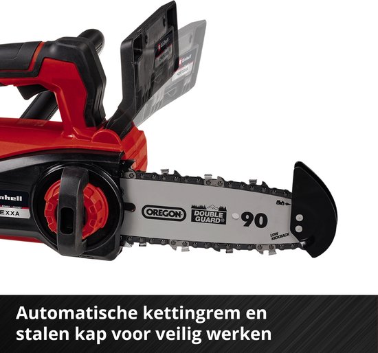Einhell Accu Kettingzaag FORTEXXA 18/20 TH Li Solo - Power X-Change - 18 V/Li-Ion - Koolborstelloze motor - Zwaardlengte: 20 cm - Max. Zaaglengte: 14 cm - Excl. accu en lader van Einhell — afbeelding 3