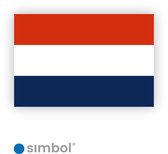 Stickers Nederlandse Vlag - Formaat 8 x 12 cm.