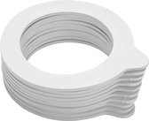 Weckringen - siliconen ringen wit - gasket 10 stuks - standaardafmeting voor o.a. Fido weckpot