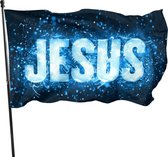 Jesus vlag 150 x 90 CM - Gelovig - Christelijk - Christen - Jezus - Kerk