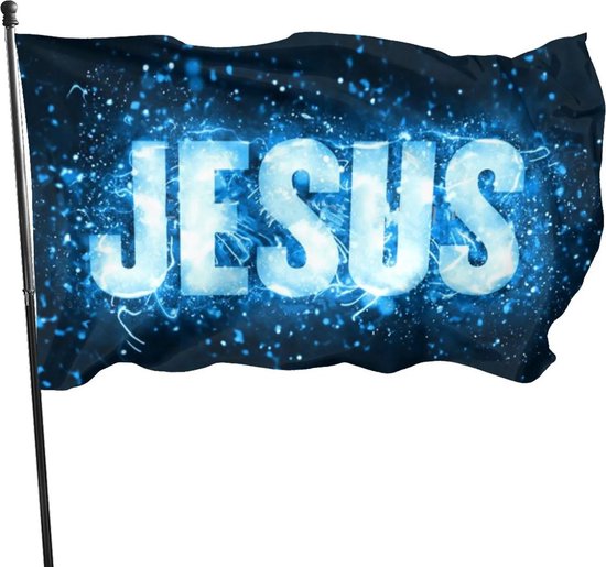 Drapeau Jésus 150 x 90 CM - Fidèle - Chrétien - Chrétien - Jésus - Eglise