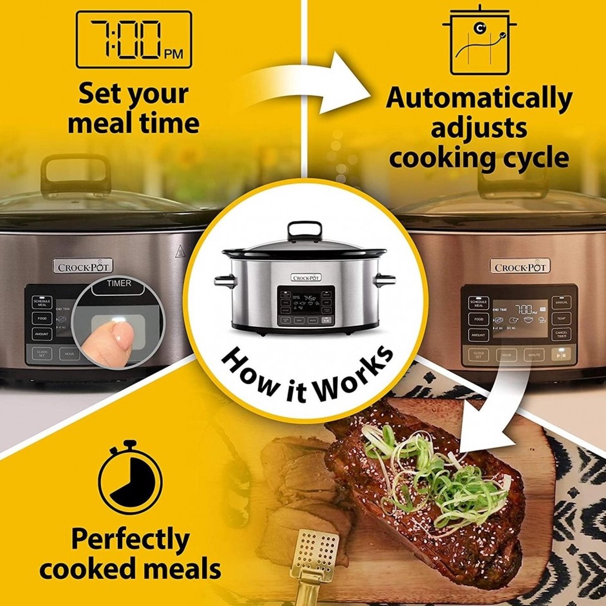 CrockPot Slow Cooker TimeSelect Digital 5,7L – foto 7