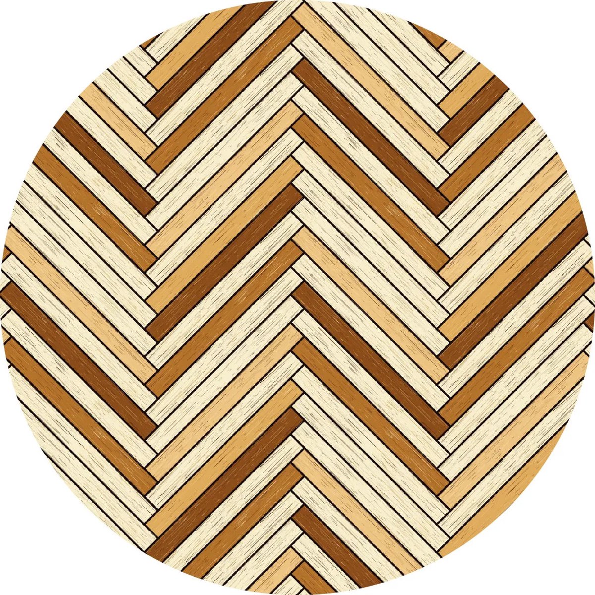Vinyl | Vloerkleed vinyl rond | Woody | 150 Rond | Ontdek het Vloerkleed vinyl rond | Woody: stijlvol, duurzaam en hygiënisch. Perfect voor gezinnen, eenvoudig te onderhouden en gemaakt van 100% gerecycled vinyl. Voeg sfeer toe aan je huis!