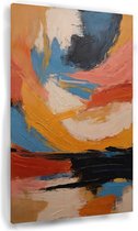 Peinture abstraite - Peintures abstraites sur verre - Bureau de peinture sur Glas - Peinture rurale - Peinture sur verre acrylique - Accessoires de maison - 80 x 120 cm 5mm