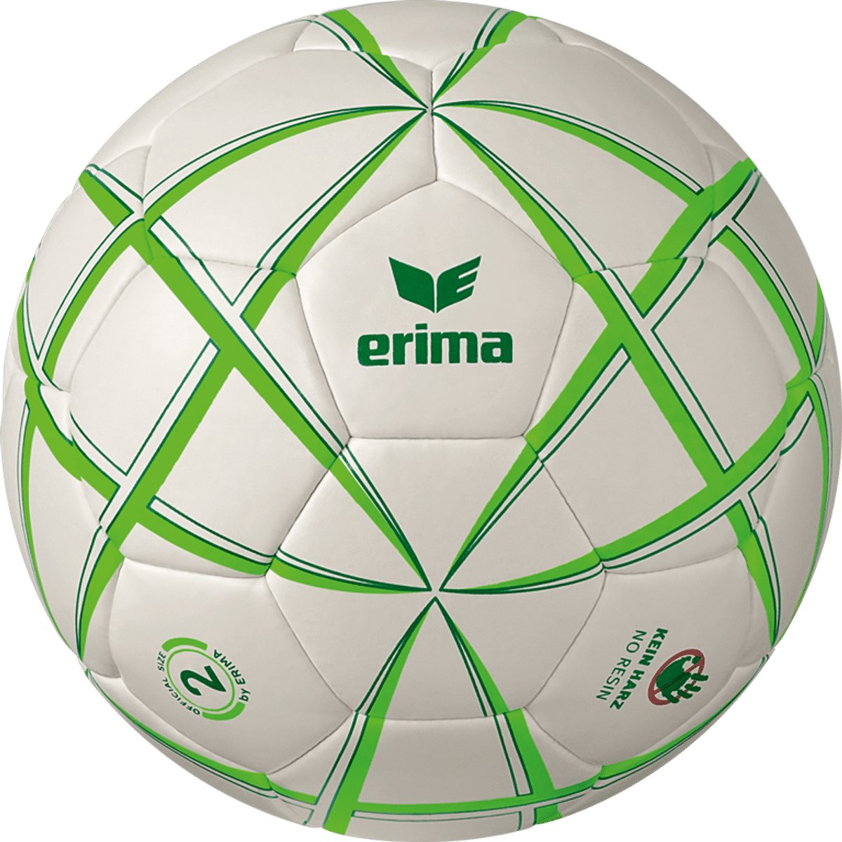 Erima Magic White Handbal - Wit / Green | Maat: 0 (240 G)
