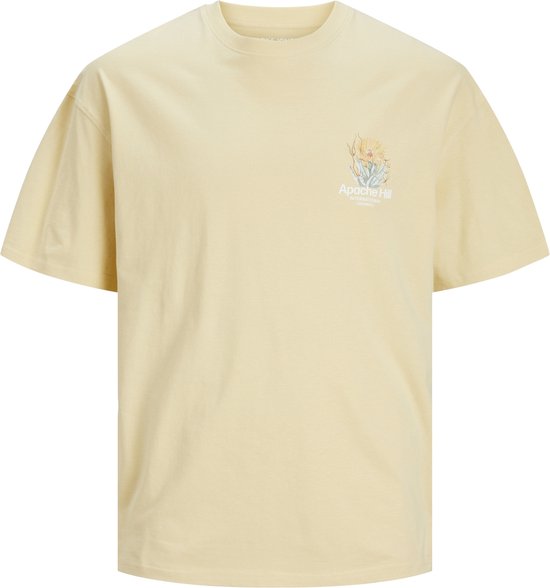Jack & Jones t-shirt jongens - geel - JORcasablanca - maat 176