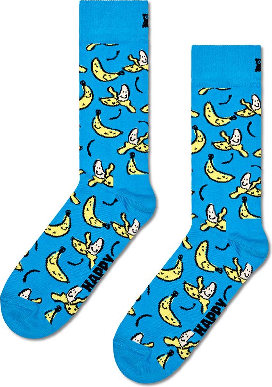 Happy Socks sokken banana blauw II - 41-46