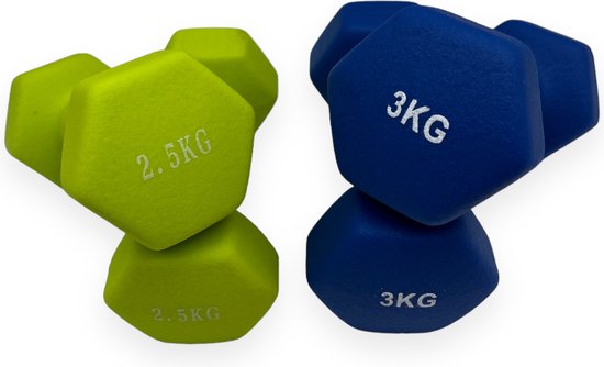 TACKLY Kit de Haltères en néoprène 1 kg - 1,5 kg - 2 kg sangles élastiques musculation Fitness TACKLY Kit de Haltères en néoprène 1 kg - 1,5 kg - 2 kg sangles élastiques musculation Fitness
