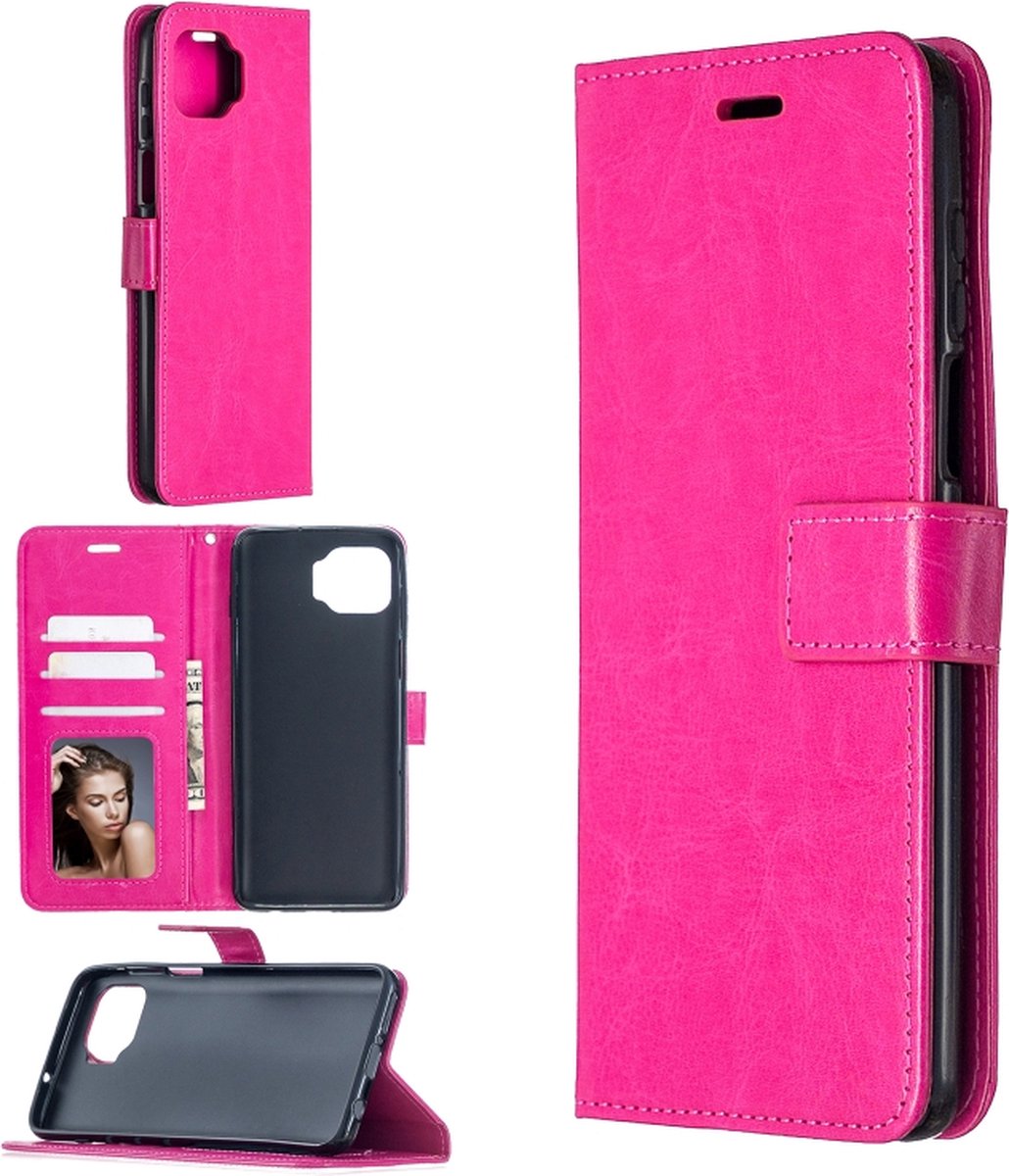 Portemonnee Book Case Hoesje Geschikt voor: Motorola Moto G 5G Plus - roze