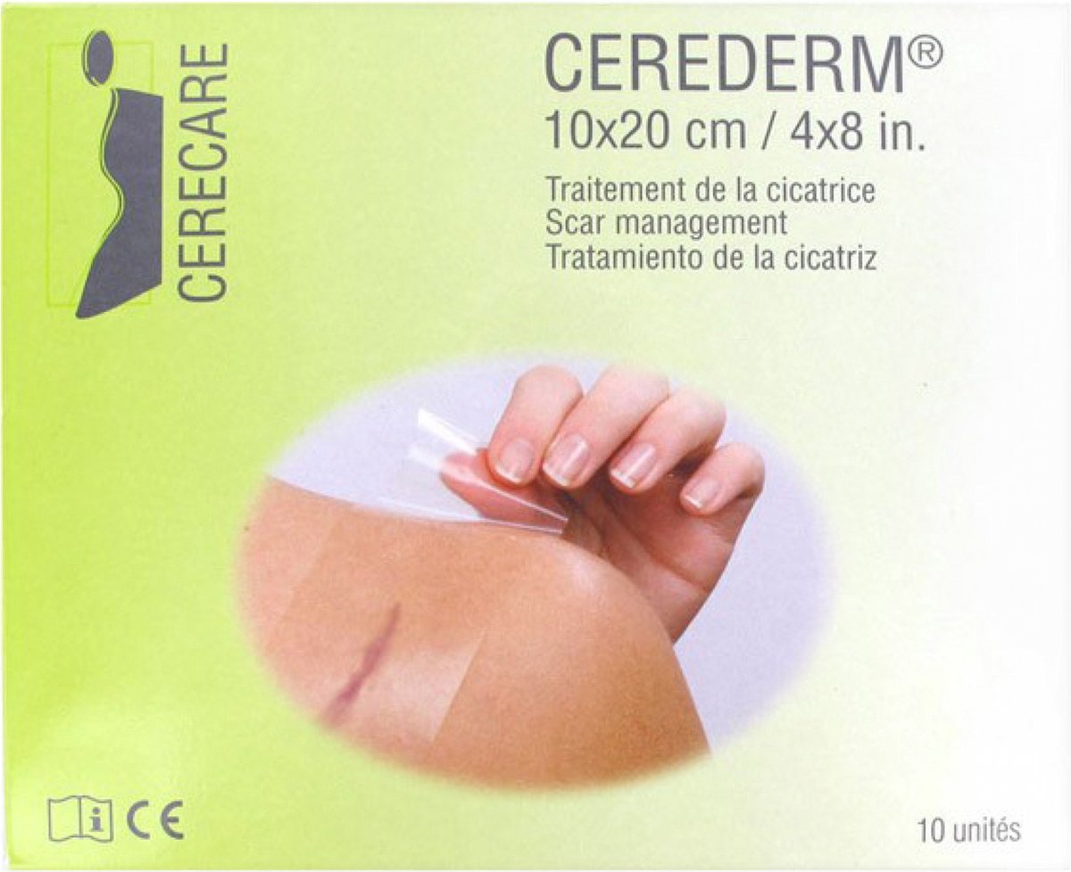Goedkoopste Cerecare Cerederm Rechthoekige Littekenbehandeling 10 x 20 cm 10 Eenheden