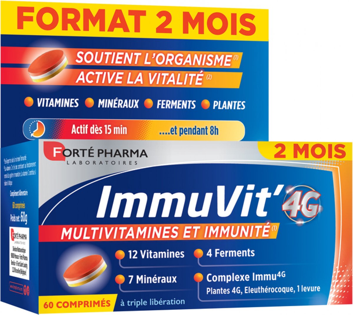 Goedkoopste Forté Pharma ImmuVit' 4G 60 Tabletten