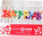 Candle Wisdom - Happy Birthday candles-Verjaardags kaarsjes - stippen - Letters Happy Birthday