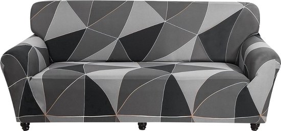Bolture Housse de siège 4 places – Housse de canapé extensible pour canapés – Housse de siège – Protection de siège – Sofa Cover – 235-300 cm – Grijs