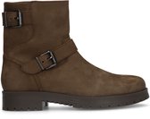 Sacha - Heren - Bruine nubuck boots met gespen - Maat 42