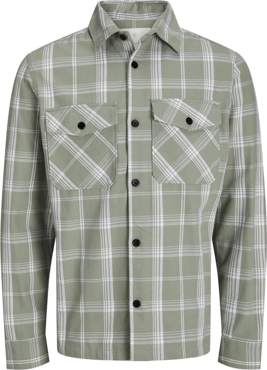 Jack & Jones Overhemd Jprccroy Spring Check Overshirt L/s 12251117 Fi Mannen