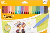 24 BIC Kleurstiften - Viltstiften - Multi Kleurstiften - viltstiften - knutselen - kleuren - schoolstiften