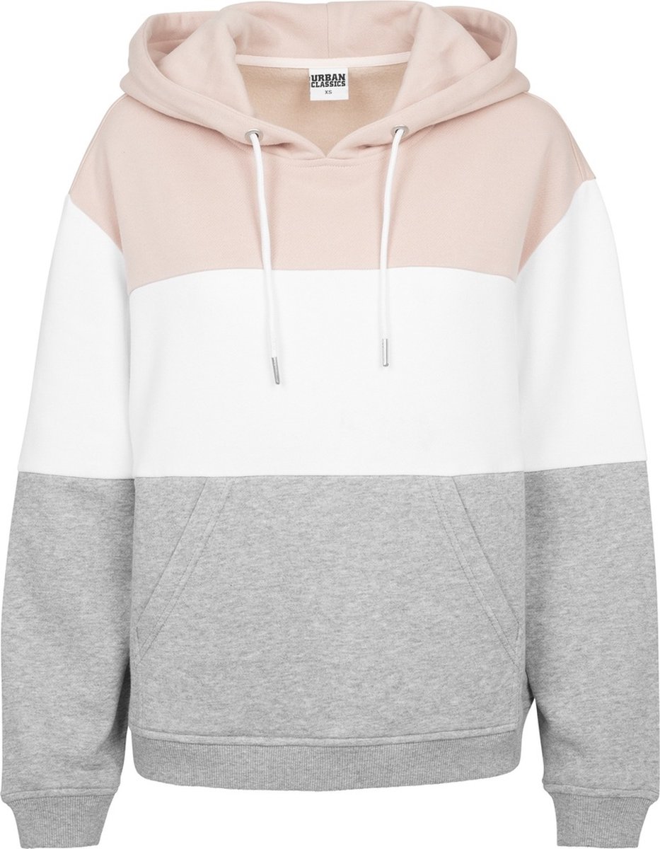 Urban Classics Oversize 3Tone Kinder hoodie/trui Kids 146 Roze