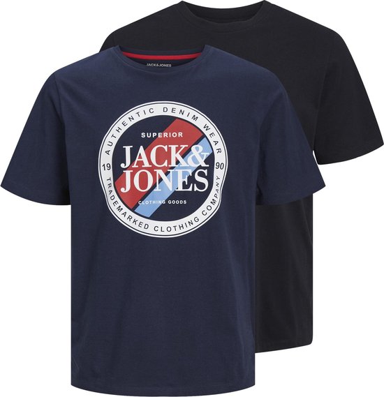 JACK&JONES JJLOYD & LOOF TEE SS CREW NECK 2PK MP Heren T-shirt