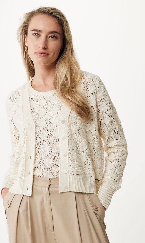 Mexx Twin Set Knit Vest Dames - Off White