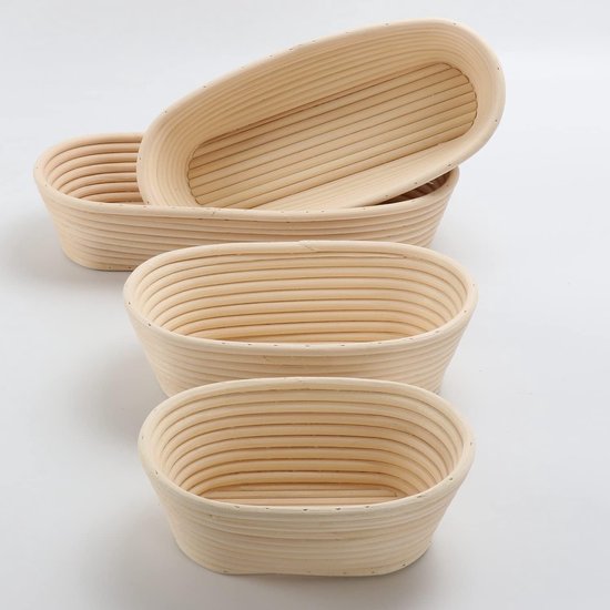 JGS ® ronde broodmand voor het serveren van geweven broodmanden, rieten mand