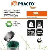 75 Biologisch - afbreekbare - vuilniszakken - 30L - met trekkoord