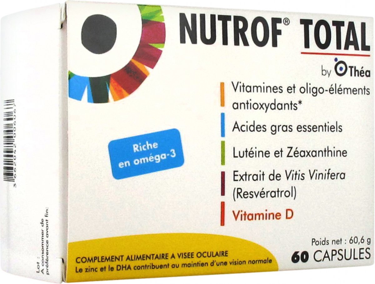 Goedkoopste Théa Nutrof Totaal 60 Capsules