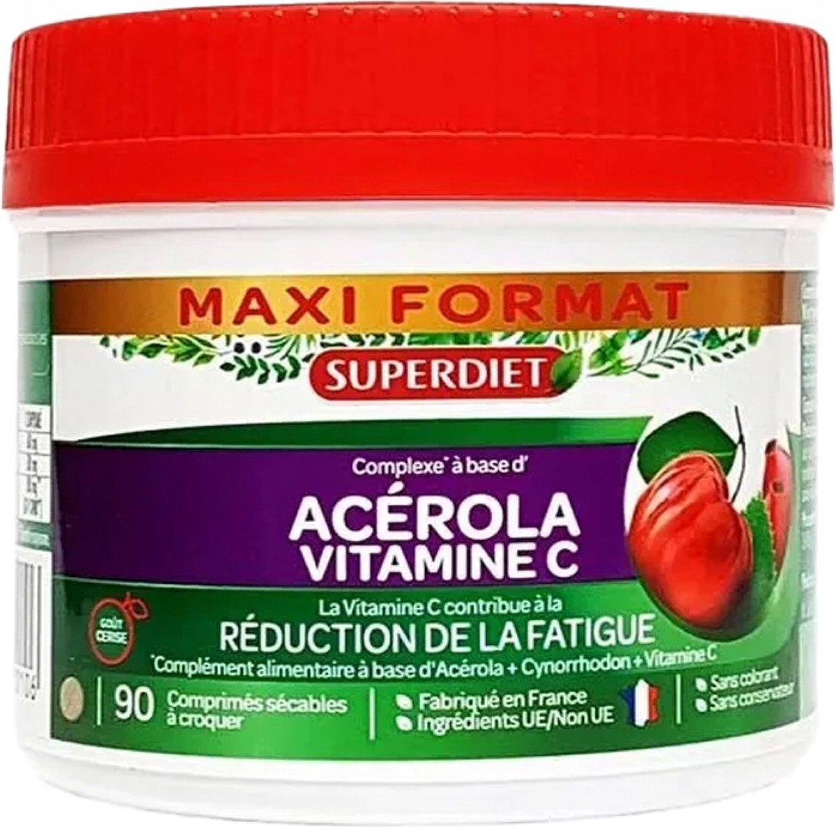 Goedkoopste Superdiet Acerola Vitamine C 90 Kauwtabletten