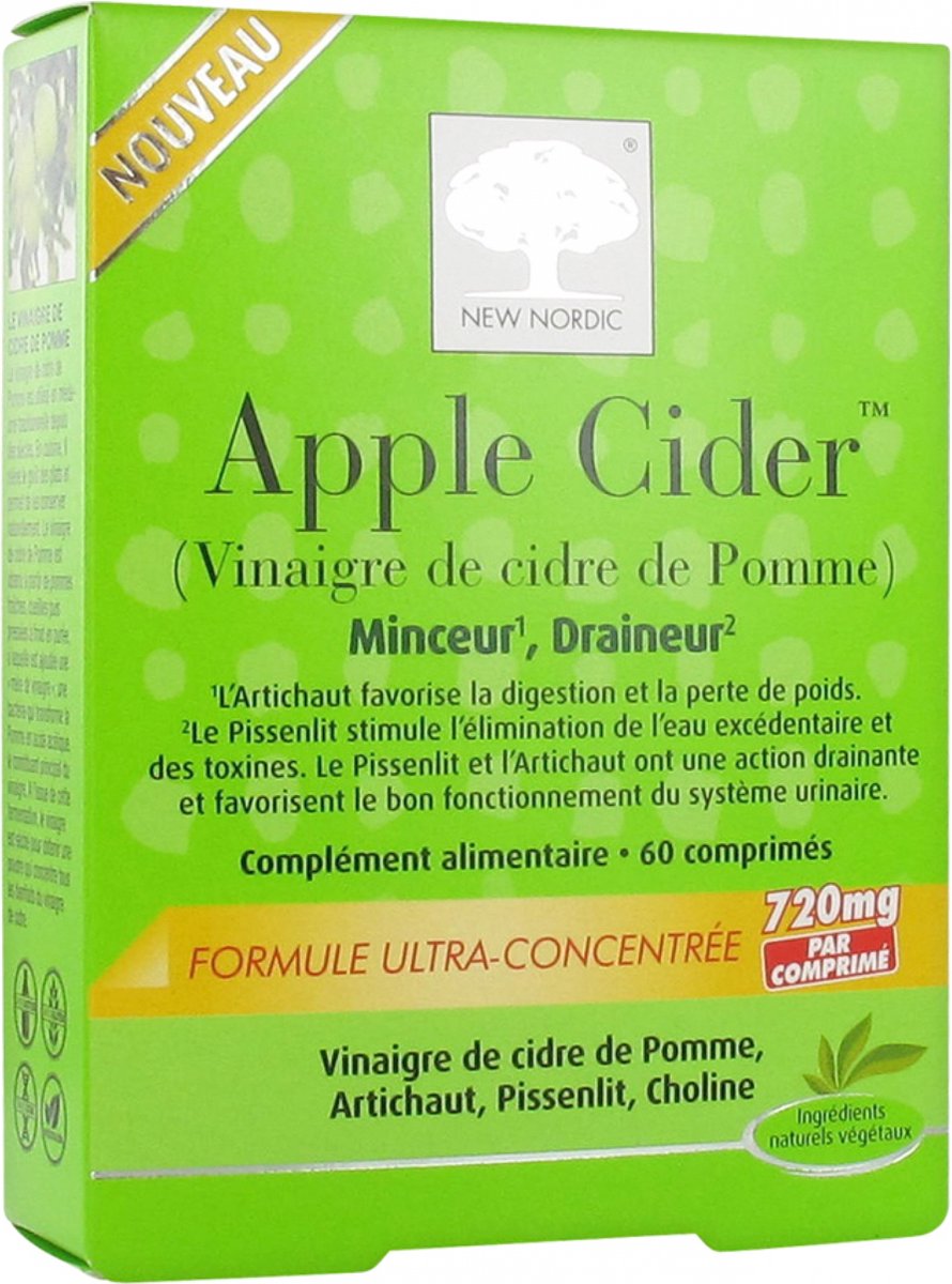 Goedkoopste New Nordic Appelcider 60 Tabletten