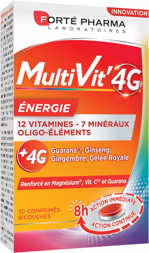 Foto: Fort pharma multivit 4g energy 30 dubbele tabletten