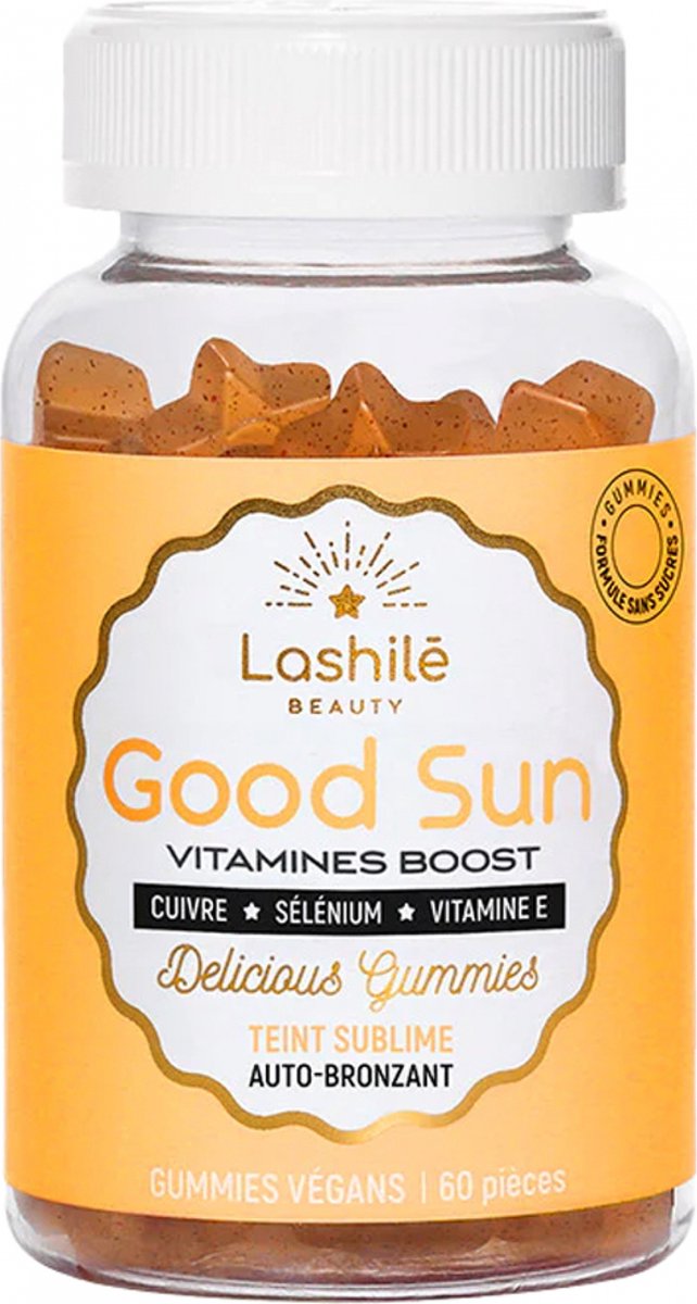 Goedkoopste Lashilé Beauty Good Sun Vitaminen Boost Teint Sublime Auto-Bronzant 60 Gummies