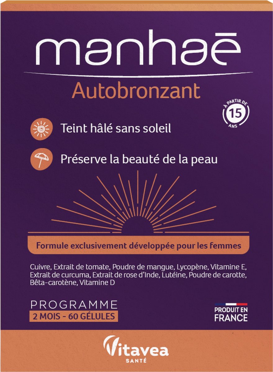Vitavea Manhaé Zelfbruiner 60 Capsules