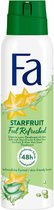 6x Fa Deodorant Spray Starfruit 150 ml