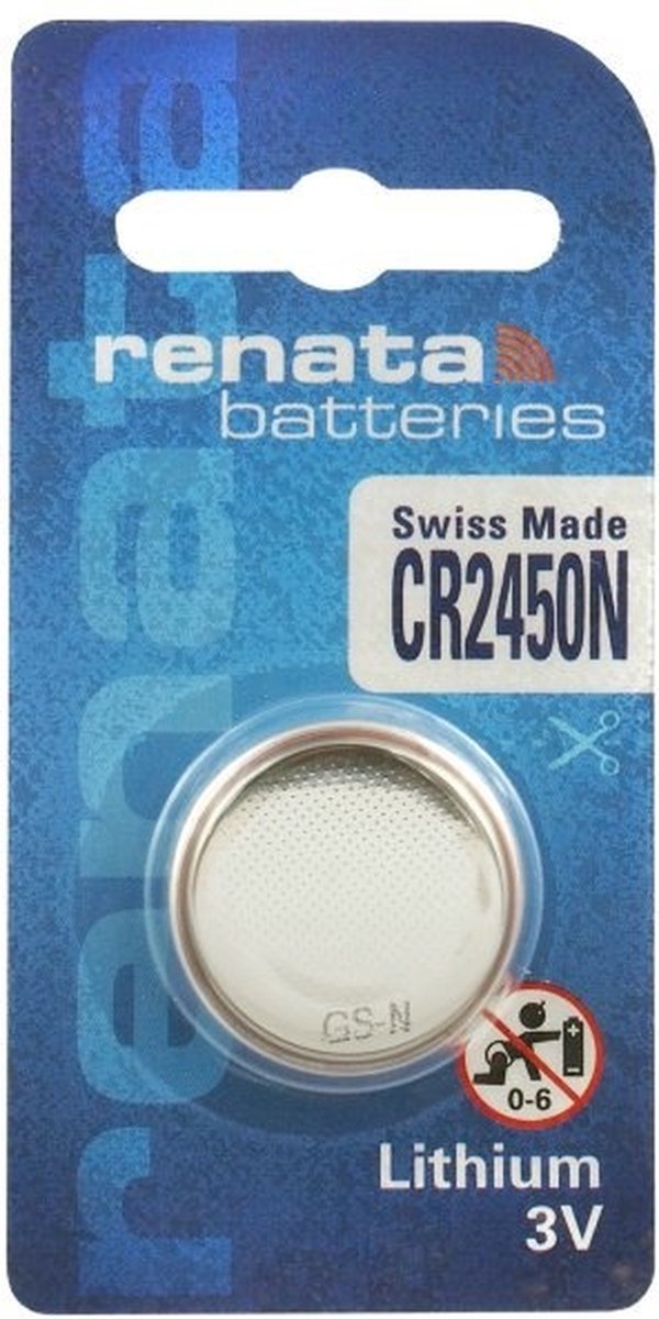 Renata CR2450N 3V Lithium knoopcel batterij