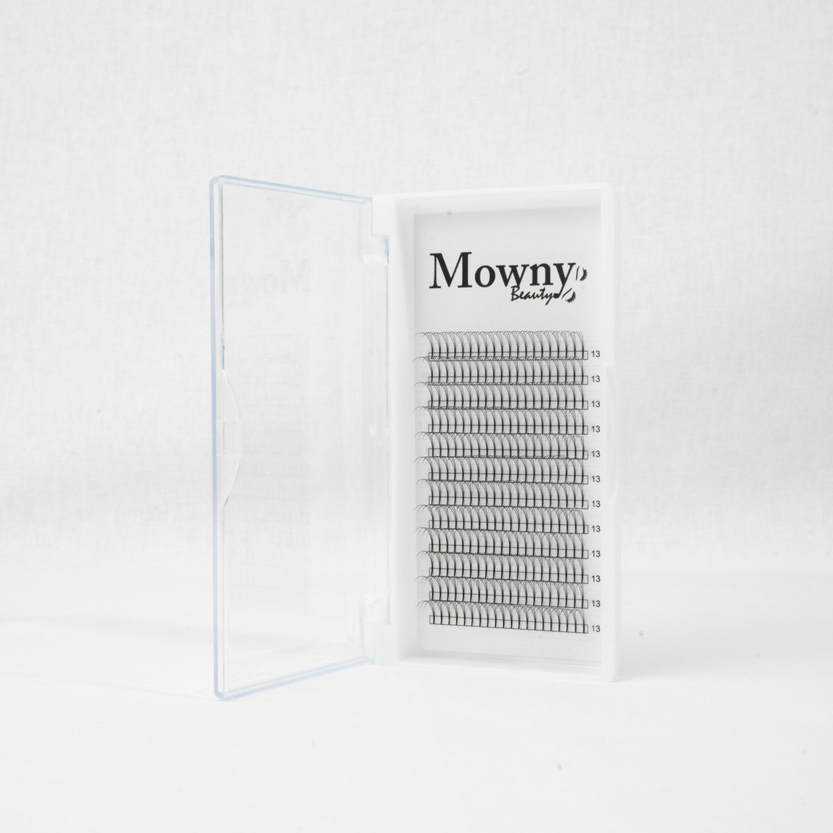 Mowny Beauty - Wimperextensions - 3D Premade Fans - 13mm 0,10mm D-krul - Natuurlijke Wimperextensions - Russisch volume