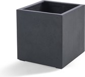 Elho Plantenbak - Pot Grigo Cube Antraciet - D40H40 - 1 Stuk - cm