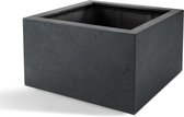 Elho Jardinière - Pot Grigio Low Cube Anthracite - D80H6 - 1 Pièce - cm