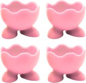 Eierdopjes voetjes - set van 4 - roze - pasen/plastic/kinderen/eidoppen/eierdop/ei/eidopjes/paas decoratie/paasdecoratie/versiering