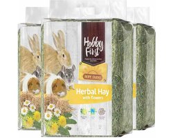 3x HobbyFirst Hope Farms Herbal Hay Bloemen 1 kg