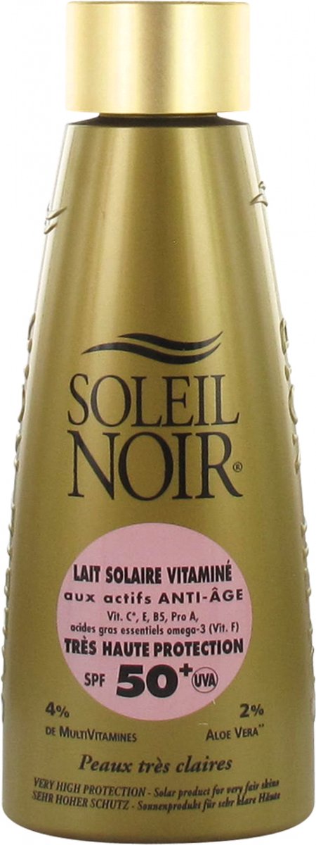 Soleil Noir Zeer Hoge Bescherming Gevitaminiseerde Zonnemelk SPF50+ 150 ml