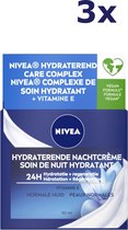 3x Nivea Essentials Hydraterende Nachtcrème - Normale tot gemengde huid 50ML