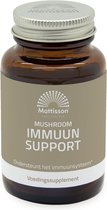 Mattisson - Mushroom Immuun Support - Lion’s Mane, Shiitake, Maiitake, Reishi, Cordyceps, Chaga en Zinkmethionine - Voedingssupplement Immuunsysteem - 60 Capsules