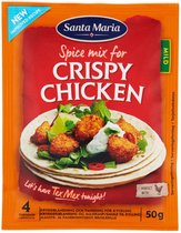 Santa Maria Crispy chicken kruidenmix 4 zakjes x 50 gram