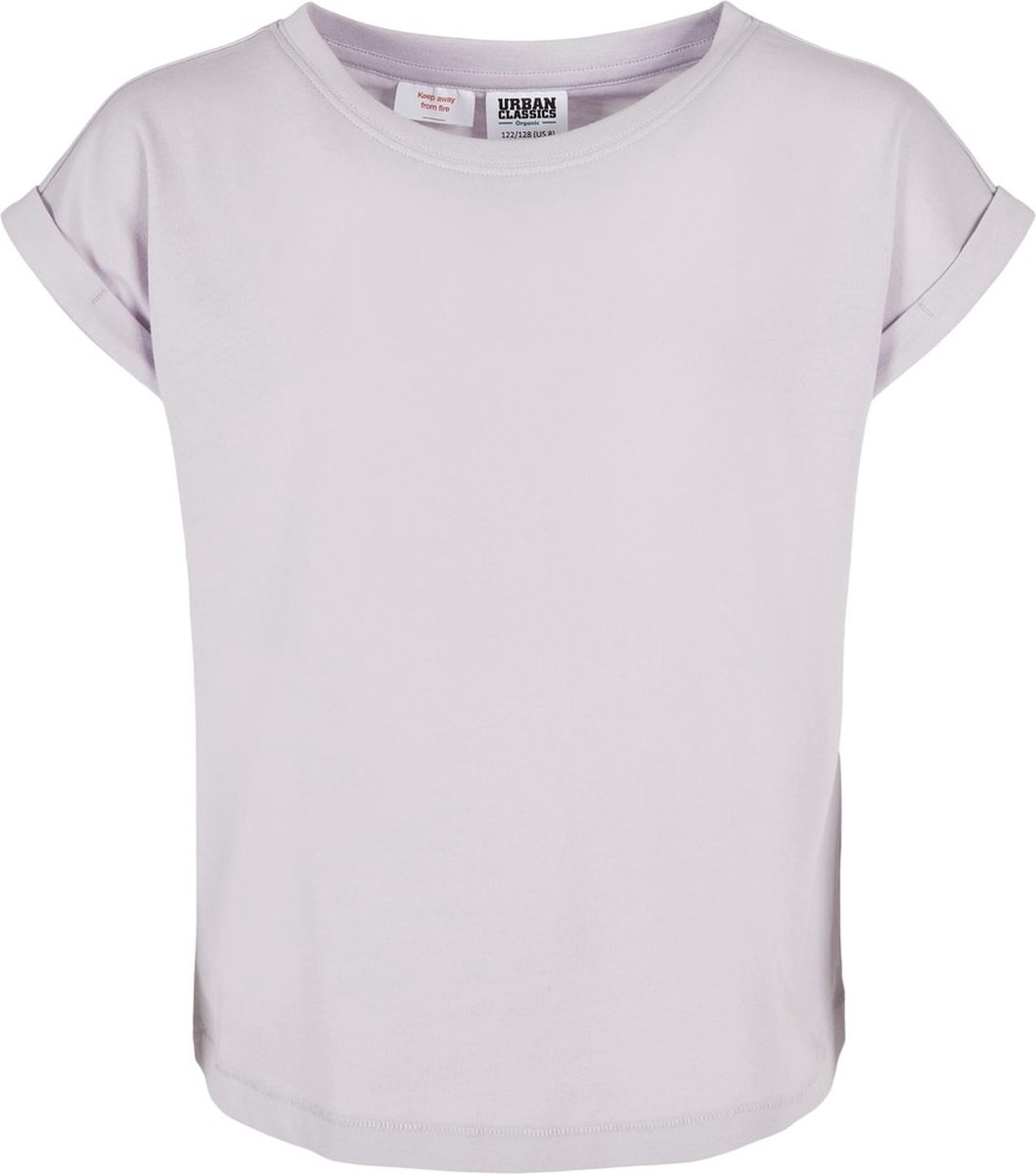 Urban Classics Organic Extended Shoulder Kinder Tshirt Kids 146/152 Paars