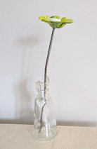 Mapart-handgemaakte-decoratie-bloem-van-glas-2groenen-geel-wit