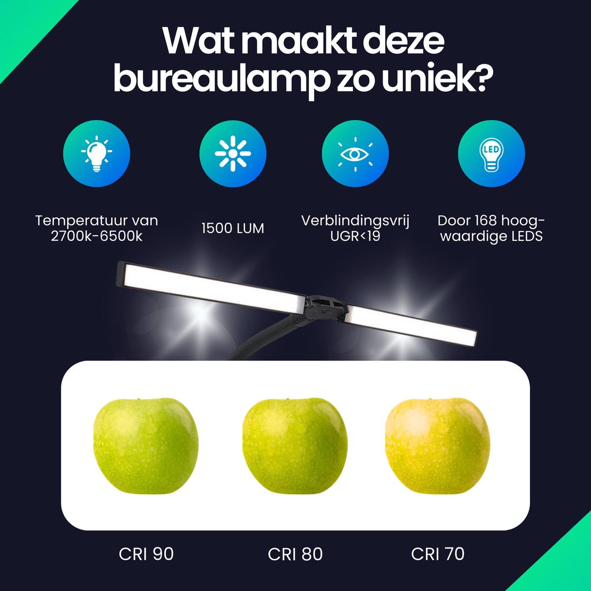 Siltcon Bureaulamp LED Dimbaar met Klem & Afstandsbediening thumbnail 5