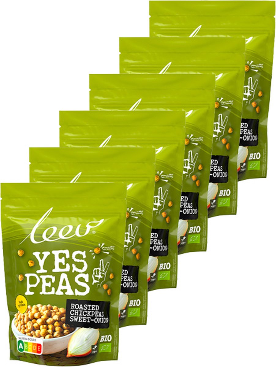 Goedkoopste Leev® Bio | Yes Peas | Sweet-Onion | 6 stuks | 6 x 90g
