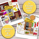 2x Escape room spel voor kinderen 8 t/m12 jr. – escape bundel 7 – download, print & speel – kinderfeestje