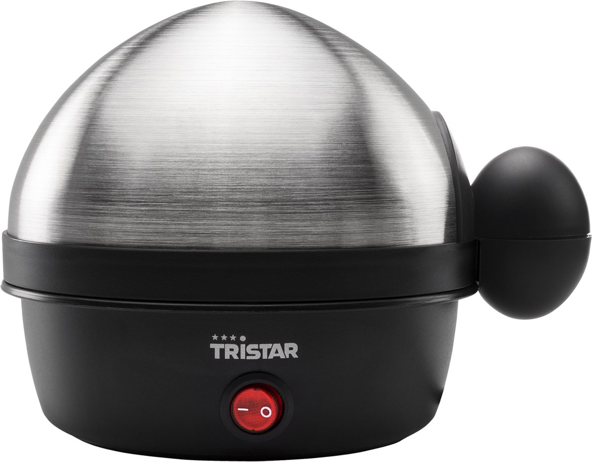 Tristar Eierkoker EK-3076 - Geschikt voor 7 eieren - Inclusief maatbeker - Eierprikker - 350W - RVS - Tristar